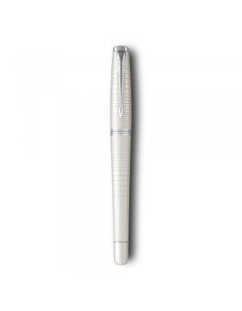 ΣΤΥΛΟ PARKER PREMIUM PEARL METAL CHISELLED ROLLERBALL CT