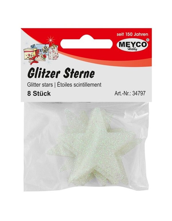 MEYCO ΑΣΤΕΡΙΑ ME GLITTER ΠΕΡΛΕ 8TEM.