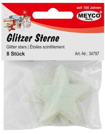 MEYCO ΑΣΤΕΡΙΑ ME GLITTER ΠΕΡΛΕ 8TEM.