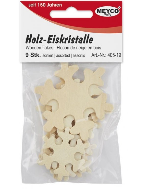 MEYCO ΞΥΛΙΝΑ ΣΧΗΜΑΤΑ ΧΙΟΝΟΝΥΦΑΔΕΣ 9ΤΕΜ.