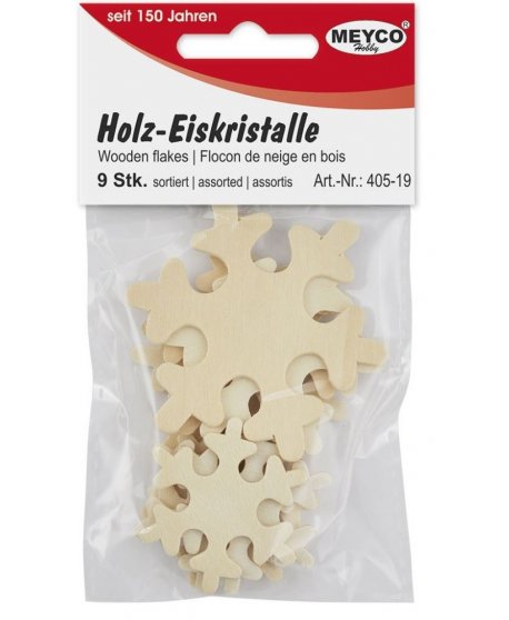 MEYCO ΞΥΛΙΝΑ ΣΧΗΜΑΤΑ ΧΙΟΝΟΝΥΦΑΔΕΣ 9ΤΕΜ.