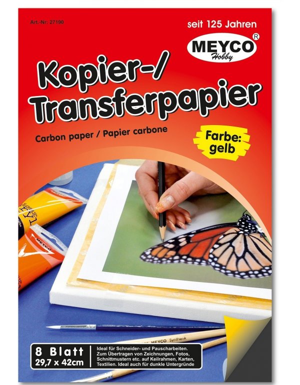 ΚΑΡΜΠΟΝ MEYCO ΚΙΤΡΙΝΟ Α3 ΣΕΤ 8τεμ.