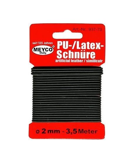 ΚΟΡΔΟΝΙ ΧΕΙΡΟΤΕΧΝΙΑΣ ΕΛΑΣΤΙΚΟ ΜΑΥΡΟ 2mm x 3.5m