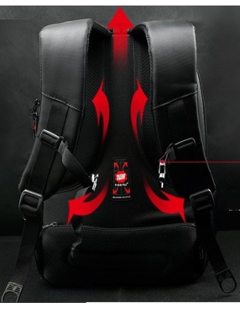 BACKPACK TIGERNU T - B3105 ΜΑΥΡΟ 15.6''
