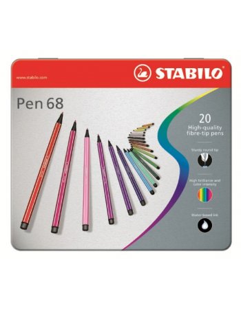 ΜΑΡΚΑΔΟΡΟΙ STABILO 6820-6 METAL 20ΤΕΜ.