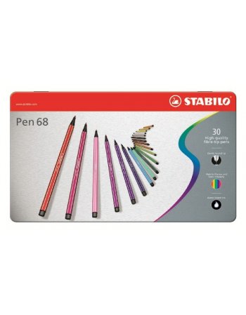 ΜΑΡΚΑΔΟΡΟΙ STABILO 6830-6 METAL 30ΤΕΜ.