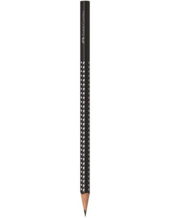 ΜΟΛΥΒΙ FABER CASTELL GRIP SPARKLE ΜΑΥΡΟ