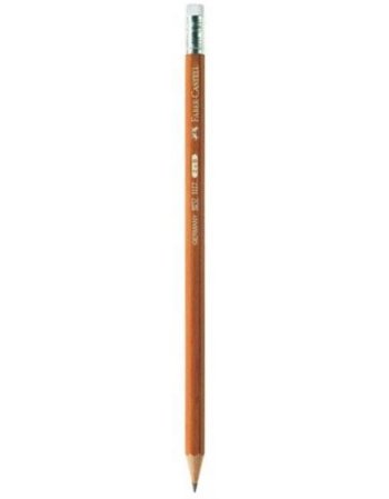 FABER CASTELL ΜΟΛΥΒΙ ΞΥΛΙΝΟ NATURAL ΜΕ ΓΟΜΑ