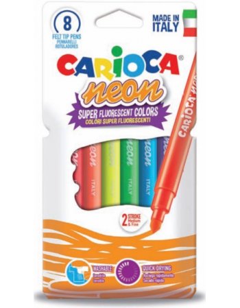 ΜΑΡΚΑΔΟΡΟΙ CARIOCA NEON 8ΤΕΜ.