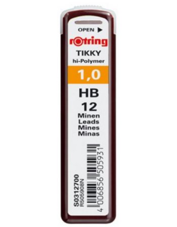 ΜΥΤΕΣ ΓΙΑ ΜΗΧΑΝΙΚΟ ΜΟΛΥΒΙ ROTRING 1.0mm HB 12ΤΕΜ.