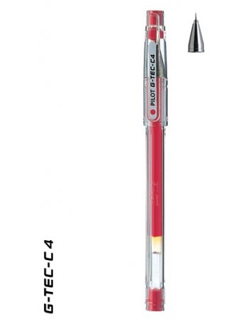 PILOT ΣΤΥΛΟ G-TEC-C4 0.4mm ΚΟΚΚΙΝΟ