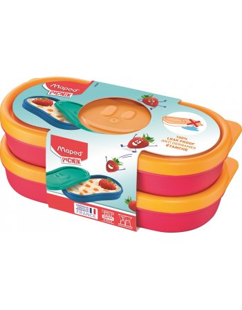 MAPED PICNIK ΦΑΓΗΤΟΔΟΧΕΙΟ CONCEPT ΣΝΑΚ 2ΤΕΜ. ΚΟΚΚΙΝΟ