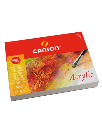 ΜΠΛΟΚ CANSON ACRYLIC 24x32 400gr 50φ COLD.PR.