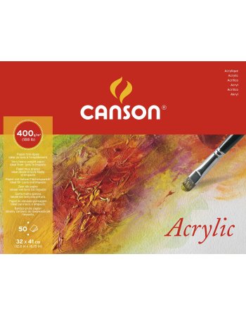ΜΠΛΟΚ CANSON ACRYLIC 32x41 400gr 50φ COLD.PR.
