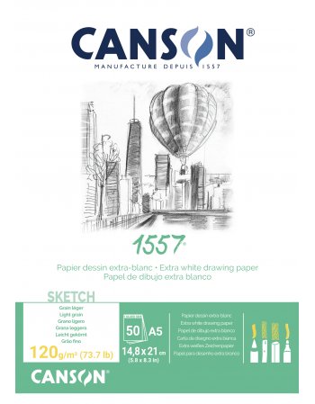 ΜΠΛΟΚ CANSON 1557 SKETCH A5 120gr 50Φ