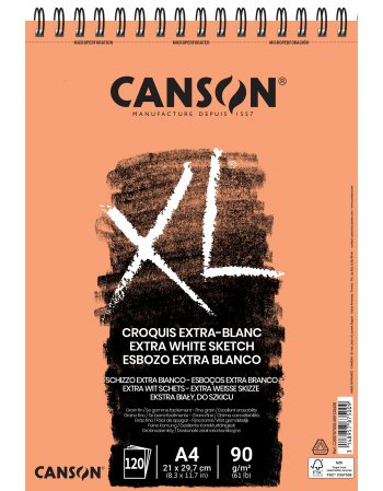ΜΠΛΟΚ CANSON XL EXTRA WHITE SP. A4 90gr 120 ΦΥΛΛΑ