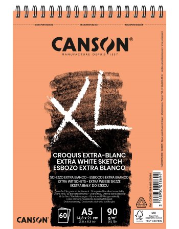 ΜΠΛΟΚ CANSON XL EXTRA WHITE SP. A5 90gr 60 ΦΥΛΛΑ