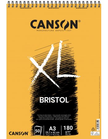 ΜΠΛΟΚ CANSON XL BRISTOL A3 180gr 50Φ