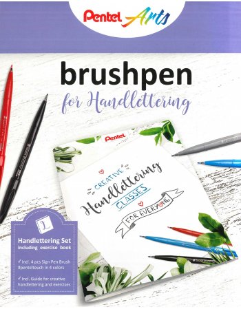 PENTEL ΣΕΤ ΚΑΛΛΙΓΡΑΦΙΑΣ BRUSHPEN FOR HANDLETTERING