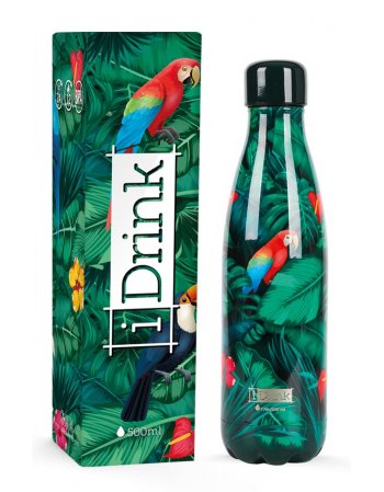 ΠΑΓΟΥΡΙ i DRINK ID0072 THERM BOTTLE 500ml TROPICAL BIRDS