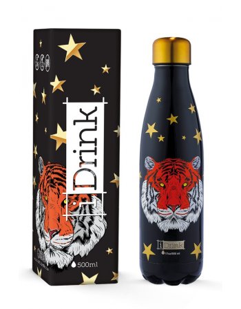 ΠΑΓΟΥΡΙ i DRINK ID0088 THERM BOTTLE 500ml GRUNGE BLACK