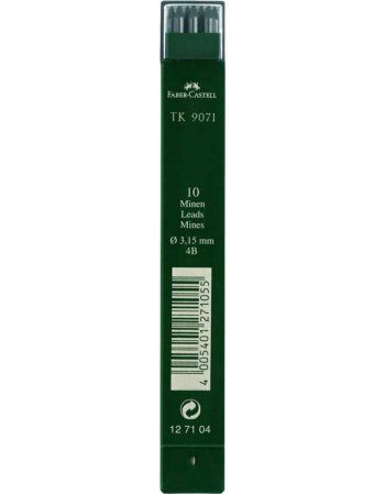 ΜΥΤΕΣ FABER CASTELL TK 9071 3,15mm 4B 10ΤΕΜ.