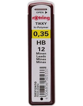 ΜΥΤΕΣ ΓΙΑ ΜΗΧΑΝΙΚΟ ΜΟΛΥΒΙ ROTRING 0.35mm HB 12ΤΕΜ.