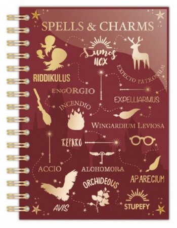 HARRY POTTER A5 NOTEBOOK SPELLS & CHARMS - SLHP470