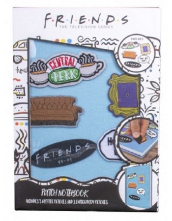 FRIENDS VELCRO NOTEBOOK WITH PATCHES - SLFS027