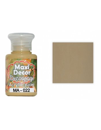 ΑΚΡΥΛΙΚΟ ΧΡΩΜΑ MAXI DECOR ΜΟΚΚΑ 60ml (MA-022)