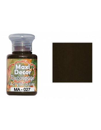 ΑΚΡΥΛΙΚΟ ΧΡΩΜΑ MAXI DECOR ΚΑΦΕ 60ml (MA-027)