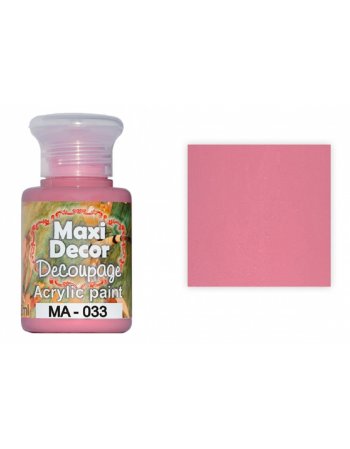 AΚΡΥΛΙΚΟ ΧΡΩΜΑ MAXI DECOR ΤΣΙΧΛΟΦΟΥΣΚΑ 60ml (ΜΑ-033)