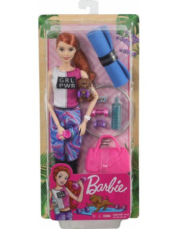 MATTEL BARBIE - WELLNESS FITNESS DOLL WITH PUPPY AND...