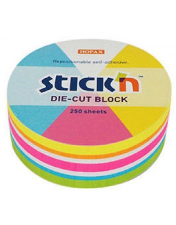 ΧΑΡΤΑΚΙΑ STICK'N ΚΥΒΟΣ NEON ΚΥΚΛΟΣ 67Χ67 250Φ