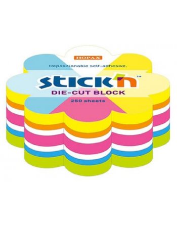ΧΑΡΤΑΚΙΑ STICK'N ΚΥΒΟΣ NEON ΛΟΥΛΟΥΔΙ 67Χ67 250Φ