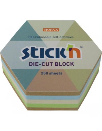 ΧΑΡΤΑΚΙΑ STICK'N ΚΥΒΟΣ RECYCLED ΕΞΑΓΩΝΟ 67Χ67 250Φ