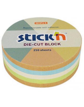 ΧΑΡΤΑΚΙΑ STICK'N ΚΥΒΟΣ RECYCLED ΚΥΚΛΟΣ 67Χ67 250Φ