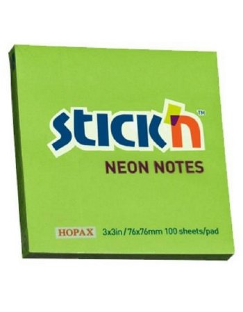 ΧΑΡΤΑΚΙΑ STICK'N NEON ΠΡΑΣΙΝΟ 76Χ76 100Φ