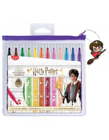 ΜΑΡΚΑΔΟΡΟΙ MAPED HARRY POTTER ΣΕ ΠΛΑΣΤΙΚΗ ΘΗΚΗ 12 ΧΡΩΜΑΤΑ