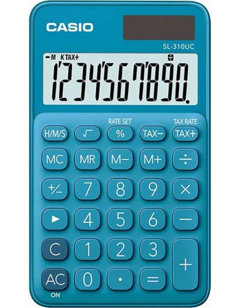ΑΡΙΘΜΟΜΗΧΑΝΗ CASIO SL-310UC-BU BLUE (10 ΨΗΦΙΑ)