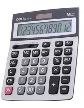 DELI ΑΡΙΘΜΟΜΗΧΑΝΗ CORE 12 ΨΗΦΙΩΝ ΜΠΑΤΑΡΙΑΣ/ΗΛΙΑΚΗ