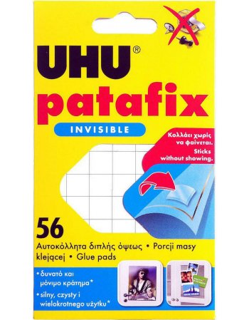 UHU PATAFIX INVISIBLE ΔΙΠΛΗΣ ΟΨΕΩΣ 56TEM.