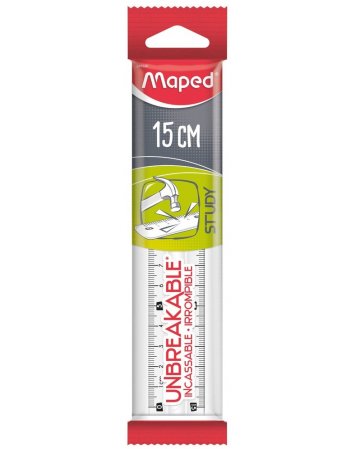 MAPED ΓΕΩΜΕΤΡΙΚΟΣ ΧΑΡΑΚΑΣ STUDY ΑΘΡΑΥΣΤΟΣ ΔΙΑΦΑΝΗΣ 15cm