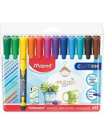 MAPED ΜΑΡΚΑΔΟΡΟΙ ΑΝΕΞΙΤΗΛΟΙ ΛΕΠΤΟΙ 12 ΧΡΩΜΑΤΑ