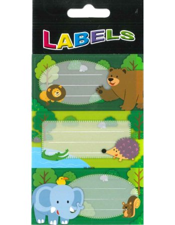 ΣΧΟΛΙΚΕΣ ΕΤΙΚΕΤΕΣ ANIMALS 6ΤΕΜ.
