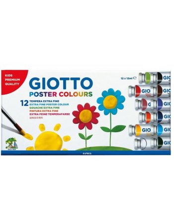 ΤΕΜΠΕΡΕΣ GIOTTO ΣΕΤ 12 ΧΡΩΜΑΤΑ 12ml