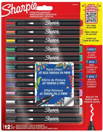 ΣΕΤ ΜΑΡΚΑΔΟΡΟΙ SHARPIE CREATIVE ACRYLIC MARKERS BULLET...