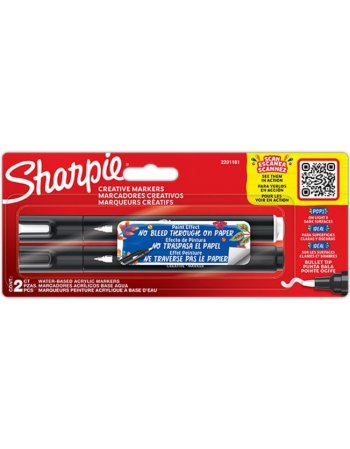 ΣΕΤ ΜΑΡΚΑΔΟΡΟΙ SHARPIE CREATIVE ACRYLIC MARKERS BULLET 2TEM.