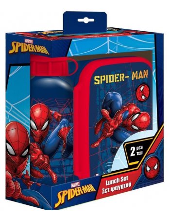 ΦΑΓΗΤΟΔΟΧΕΙΟ - ΠΑΓΟΥΡΙ ΑΛΟΥΜΙΝΙΟΥ ΣΕΤ SPIDERMAN