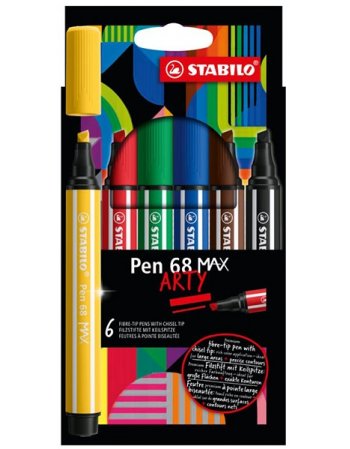 ΜΑΡΚΑΔΟΡΟΙ STABILO ARTY PEN 68 MAX 6ΤΕΜ.